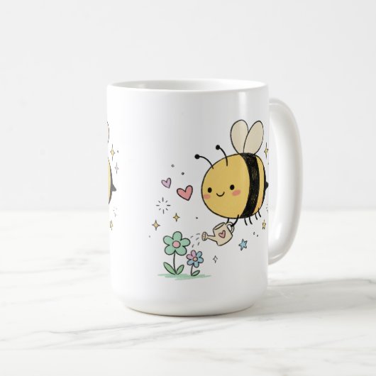 Mug Honeybee Wildflowers Pollinator for Gardeners (Devant droit)