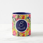 Mug Honeyeater personnalisable au visage bleu (Centre)