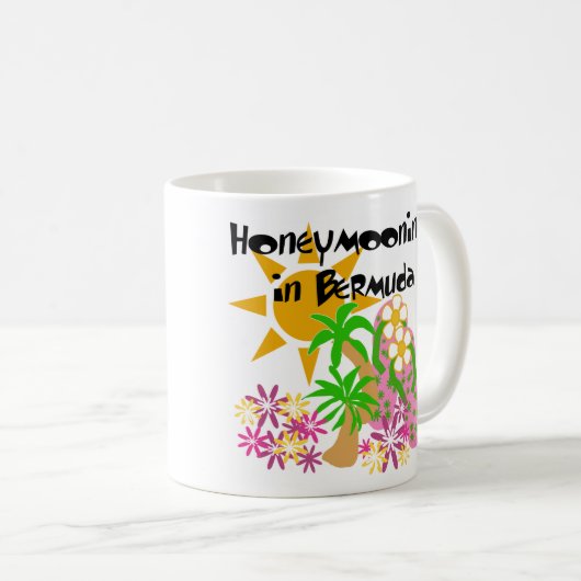 Mug Honeymooning en Bermudes (Devant droit)