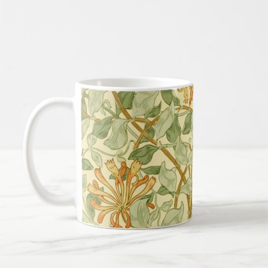 Mug Honeysuckle Vine Greenery William Morris (Gauche)