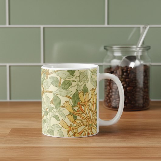Mug Honeysuckle Vine Greenery William Morris