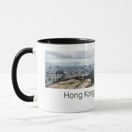 Mug Hong Kong Lion Rock Hill Skyline Panorama Souvenir (Gauche)