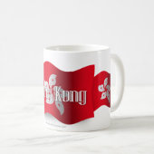 Mug Hong Kong ondulant le drapeau (Devant droit)