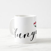 Mug Hongrie Coeur Mug, Hongrois (Devant gauche)