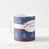 Mug Hongrois Noël Grey Sweater Knit (Devant gauche)