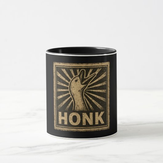 Mug Honk Goose Funny Duck Chicken Mème (Centre)