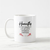 Mug Honnêtement, je ne fais que le demander drôle Mama (Gauche)