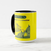 Mug Honneur à Christophe Colomb jaune (Devant gauche)