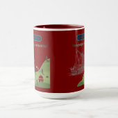 Mug Honneur à Columbus marron (Centre)