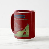 Mug Honneur à Columbus marron (Devant gauche)
