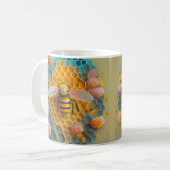 Mug Honneur d'abeille à l'apparence 3D (Devant gauche)