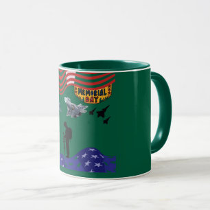 Mug Honneur le jour du souvenir forêt verte