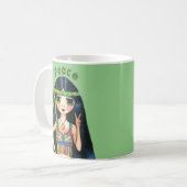 Mug Honneur psychédélique hippie chick de la paix 1960 (Devant gauche)