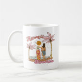 Mug Honolulu Hawaï Rétro Surf Plage Tropicale (Gauche)