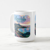 Mug Honolulu Hawaii Oahu Waikiki Beach Diamondhead (Devant gauche)