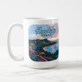 Mug Honolulu Hawaii Oahu Waikiki Beach Diamondhead (Gauche)