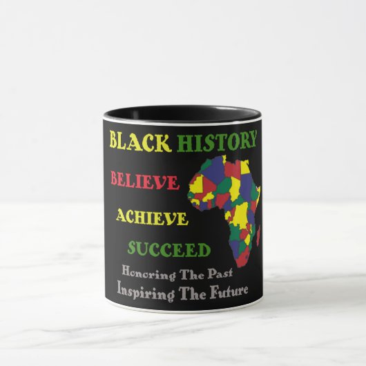 Mug Honorer le passé Inspirant Futur Mois de l'histoir (Centre)