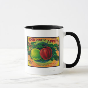 Mug Hood River Apple Crate Label Hood River, OU