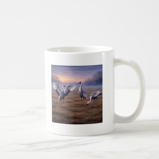 Mug Hooded Cranes in Winter (Droite)