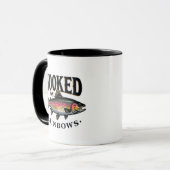 Mug Hooked on Rainbows Trout Fishing (Devant gauche)