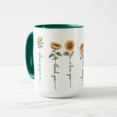 Mug Ho'oponopono Sunflowers Mug, 15 oz (Devant gauche)