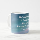 Mug Ho'oponopono tasse-bleu (Devant gauche)