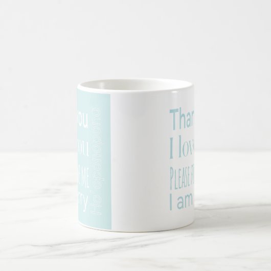 Mug Ho'oponopono Typographie (Centre)