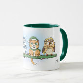 Mug Hoot est-ce que c'est bizarre ? Chouettes de Noël (Devant droit)