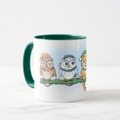 Mug Hoot est-ce que c'est bizarre ? Chouettes de Noël  (Devant gauche)