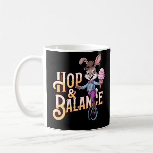 Mug Hop & Balance - Unicycle Bunny Circus Act (Gauche)