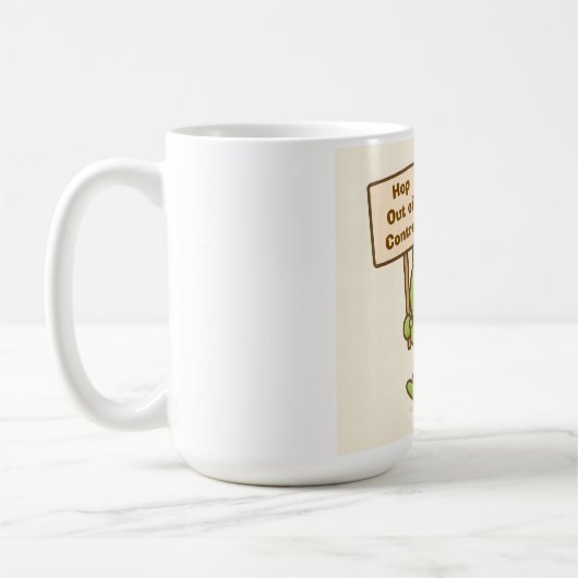 Mug HOP Out of Control Frog Cute Whimsical Life (Gauche)