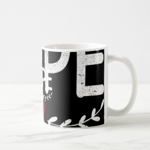 Mug Hope Coeur Bourgogne Ruban Cerveau Aneurysme