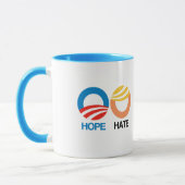 Mug HOPE (Obama) contre HATE (Trump) (Gauche)