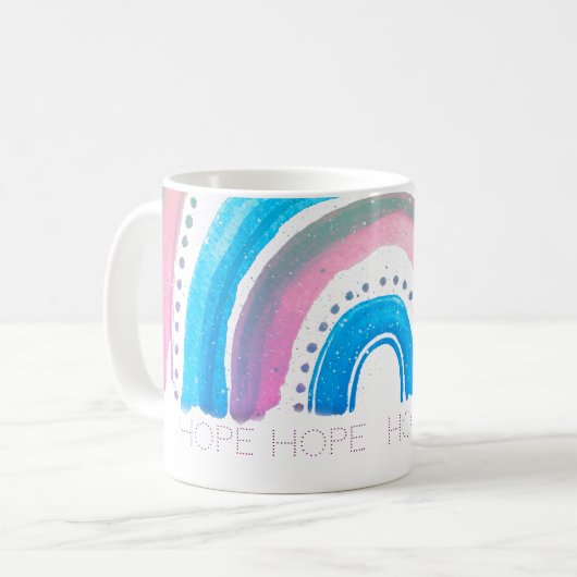 Mug HOPE Pastel Rainbow (Devant gauche)