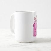 Mug HOPE Pink Ribbon Butterfly Fighter Cancer du sein (Devant gauche)