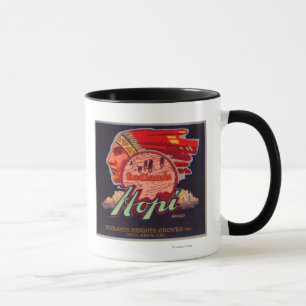 Mug Hopi LabelRedlands orange, CA