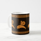 Mug Hoplites chevauchant les dauphins art de la poteri (Devant gauche)