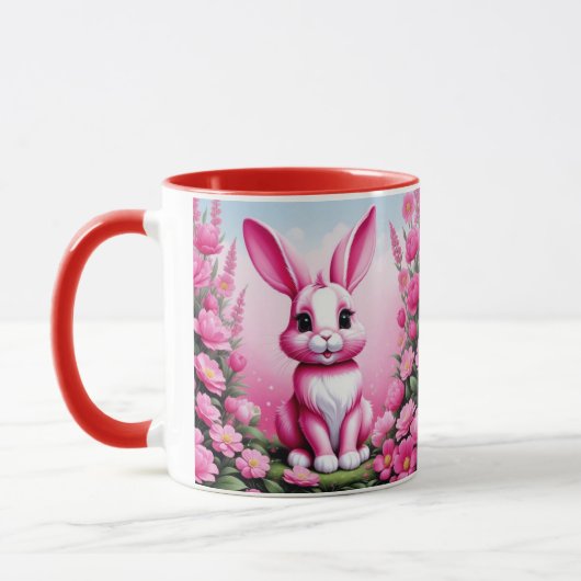 Mug Hoppin' Good Morning : Coupe du lapin à thème (Gauche)