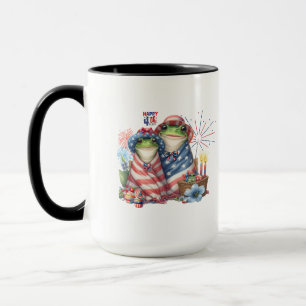 Mug "Hoppy" 4 juillet Conception de grenouilles du Jou