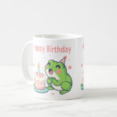 Mug Hoppy Anniversaire Désirs : Adorable Grenouille Mu (Devant gauche)