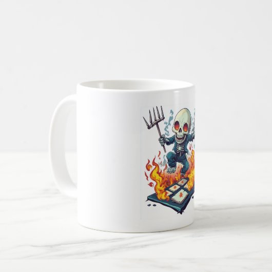 Mug Hopscotch from Hell � Funny Demon Skull (Devant gauche)