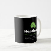 Mug Hoptimism Beer Drinker Définition Artisanat Bière  (Devant droit)