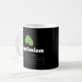 Mug Hoptimism Beer Drinker Définition Artisanat Bière  (Devant gauche)