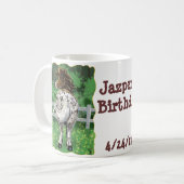 Mug Horaire de la fête Appaloosa Horse (Devant gauche)
