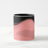 Mug Horizon coucher de soleil : rose, noir et blanc Ab (Centre)