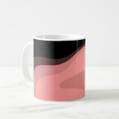 Mug Horizon coucher de soleil : rose, noir et blanc Ab (Devant gauche)