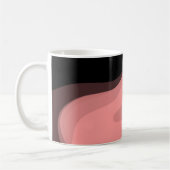 Mug Horizon coucher de soleil : rose, noir et blanc Ab (Gauche)