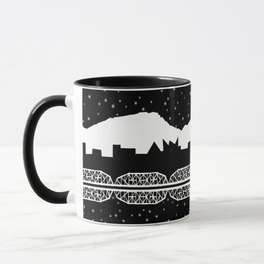 Mug Horizon de Chatt noir et blanc (Gauche)