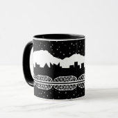 Mug Horizon de Chatt noir et blanc (Devant gauche)