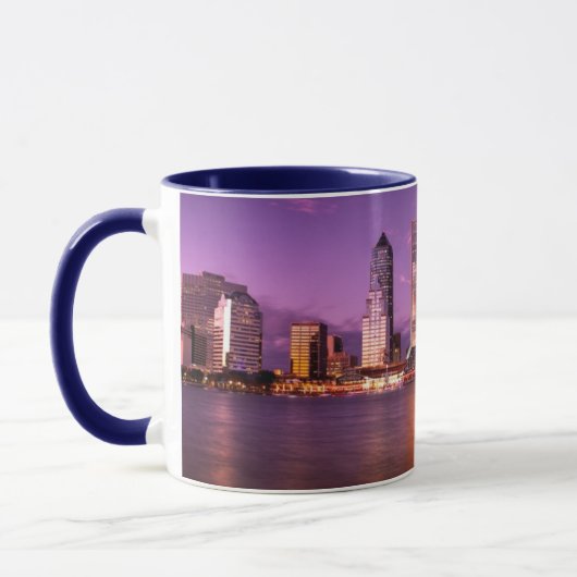 Mug Horizon de Jacksonville la Floride la nuit (Gauche)